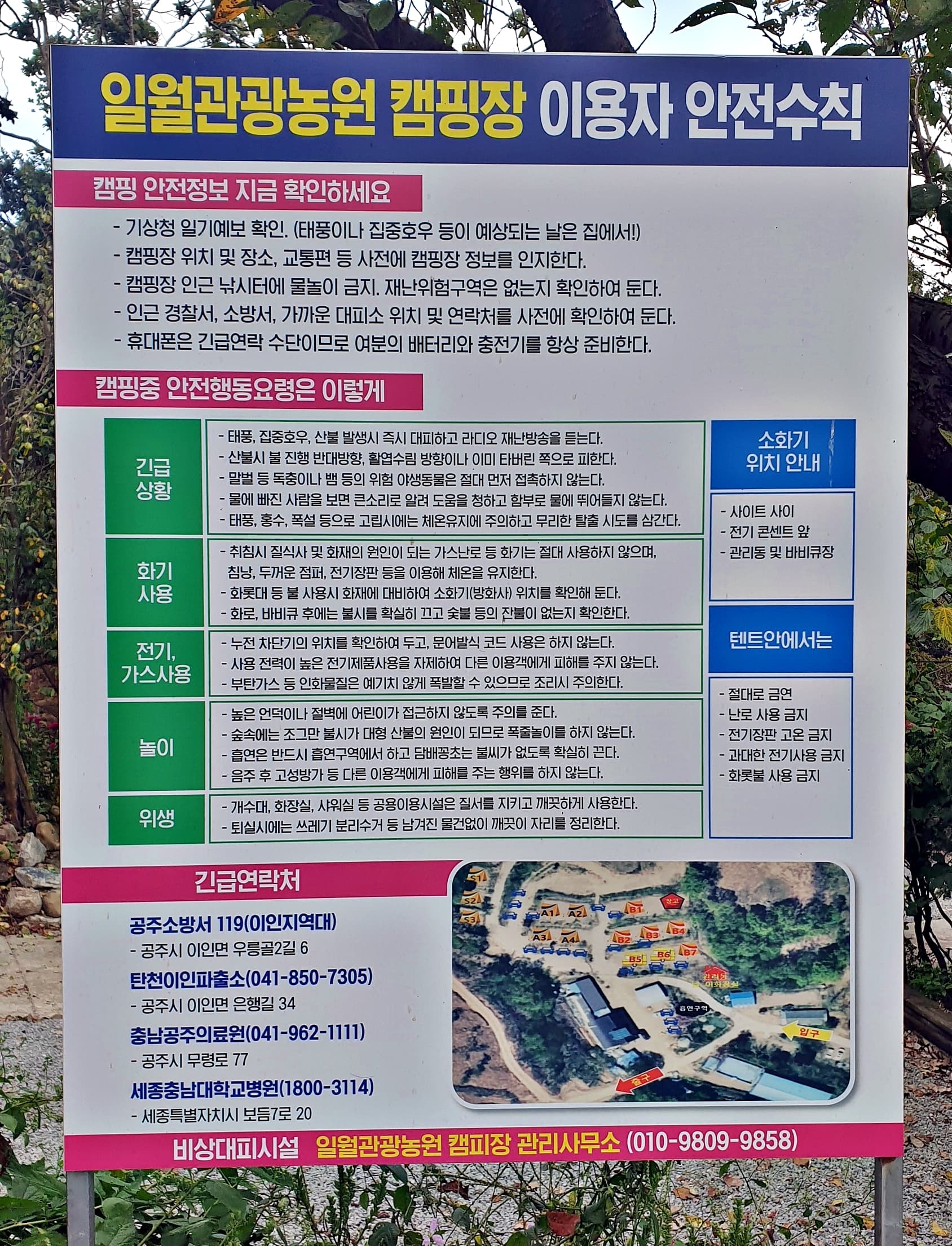 일월관광농원 캠핑장 사진 1