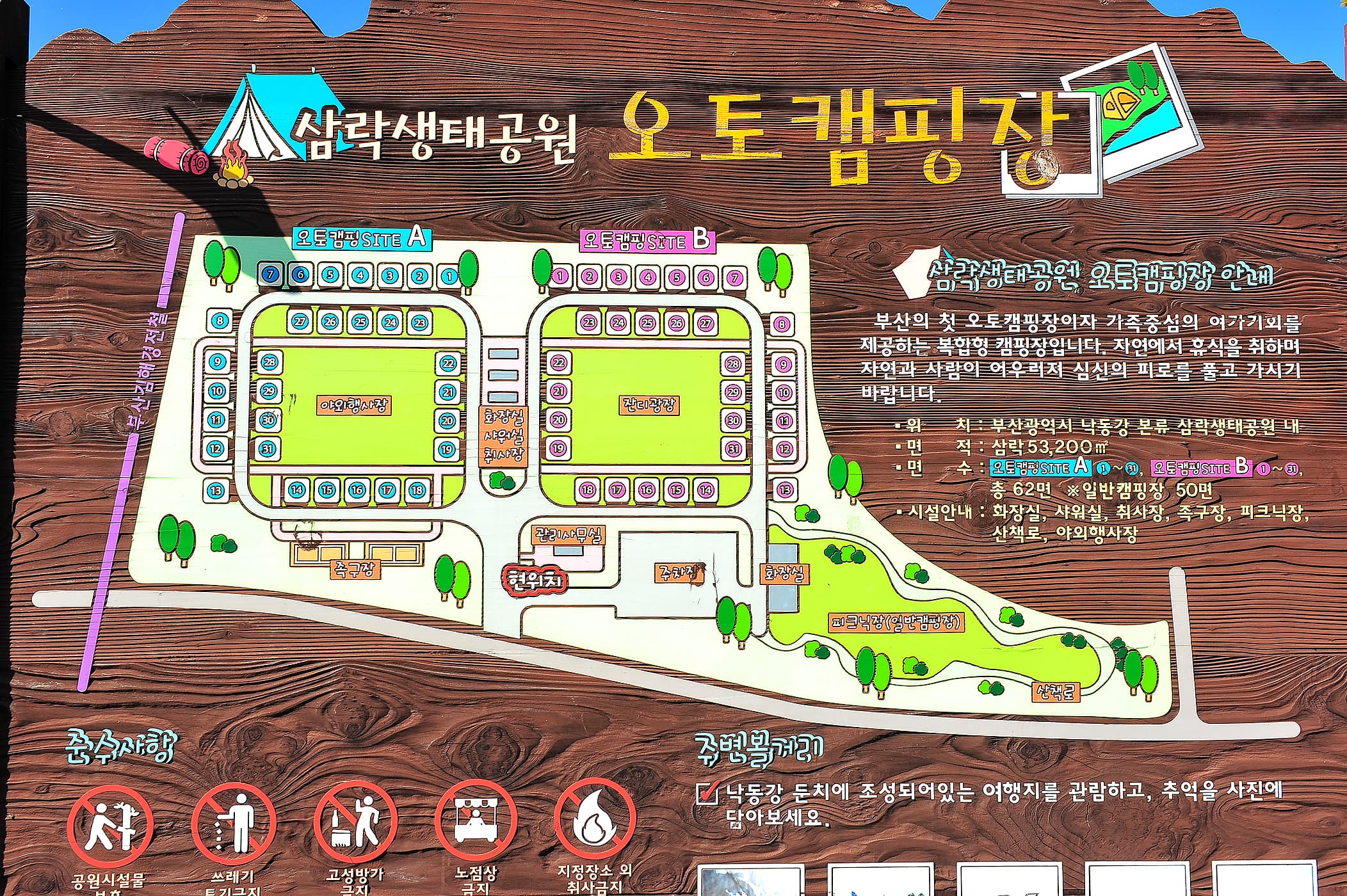 삼락생태공원 오토캠핑장 사진 4